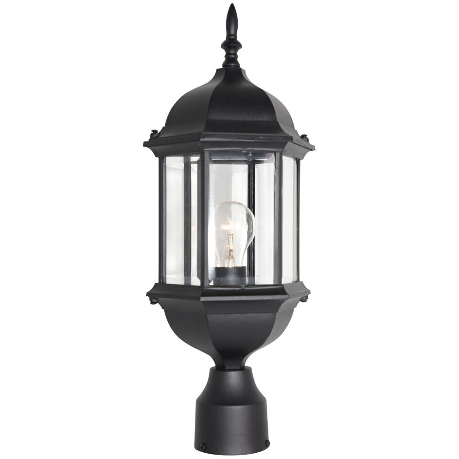 Devonshire 1 Light 20 inch Black Outdoor Post Lantern